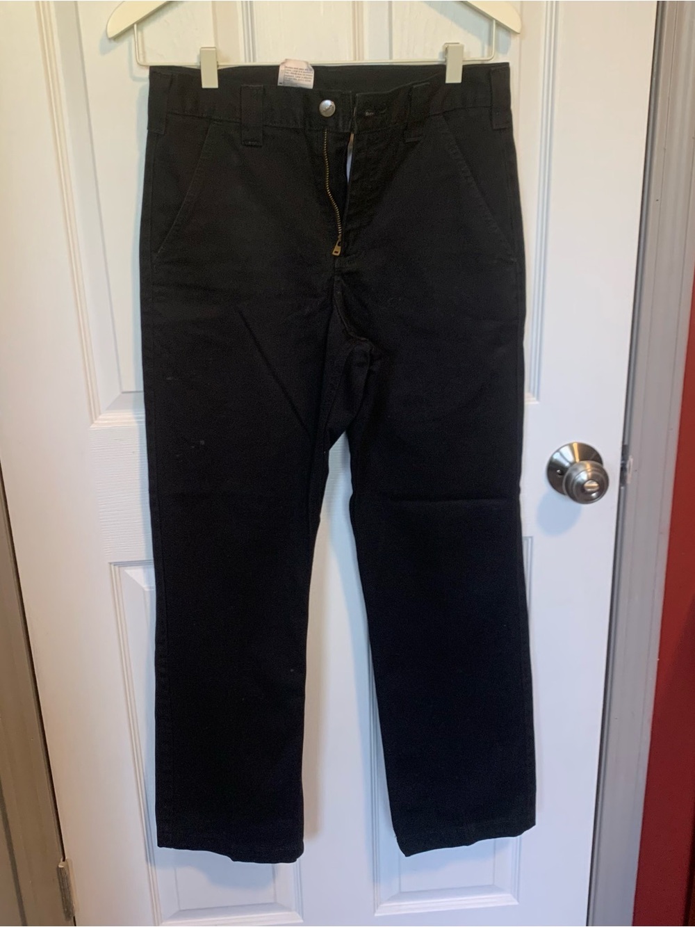 Carhartt Black Relaxed Straight Work Pants